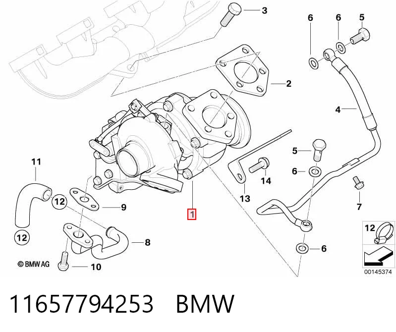 11657794253 BMW Турбонаддув
