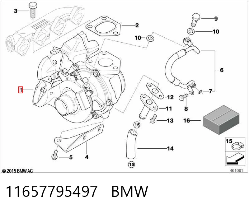 11657795497 BMW Турбонаддув