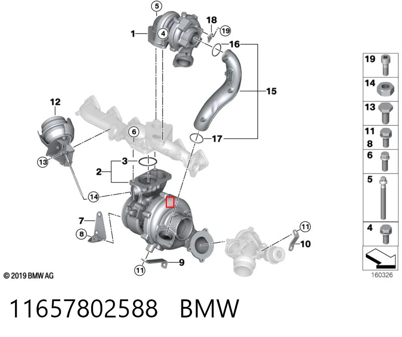 11657802588 BMW Турбонаддув