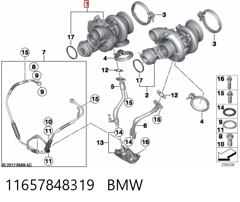 11657848319 BMW Турбонаддув