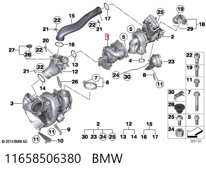 Турбонагнетатель Borg-Warner 11658506380 цена, от 1475.95 USD