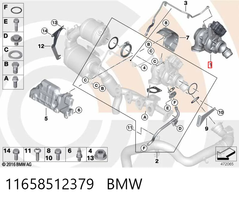 11658512379 BMW Турбонаддув