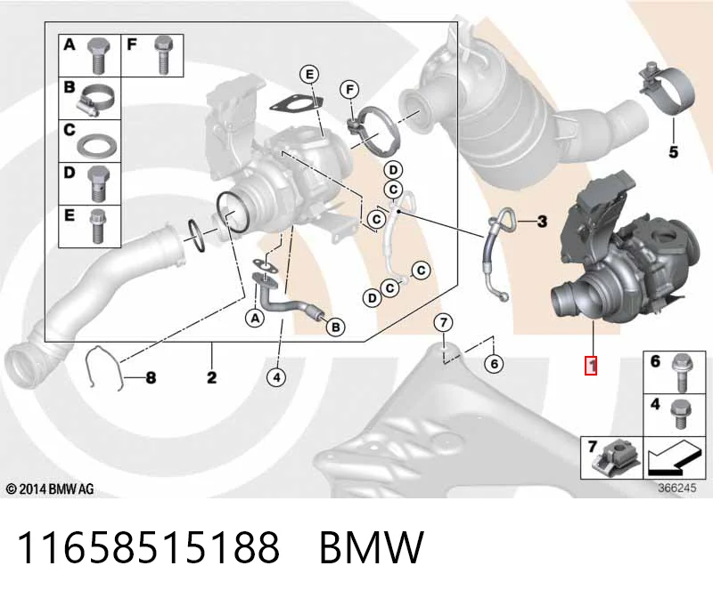 11658515188 BMW Турбонаддув