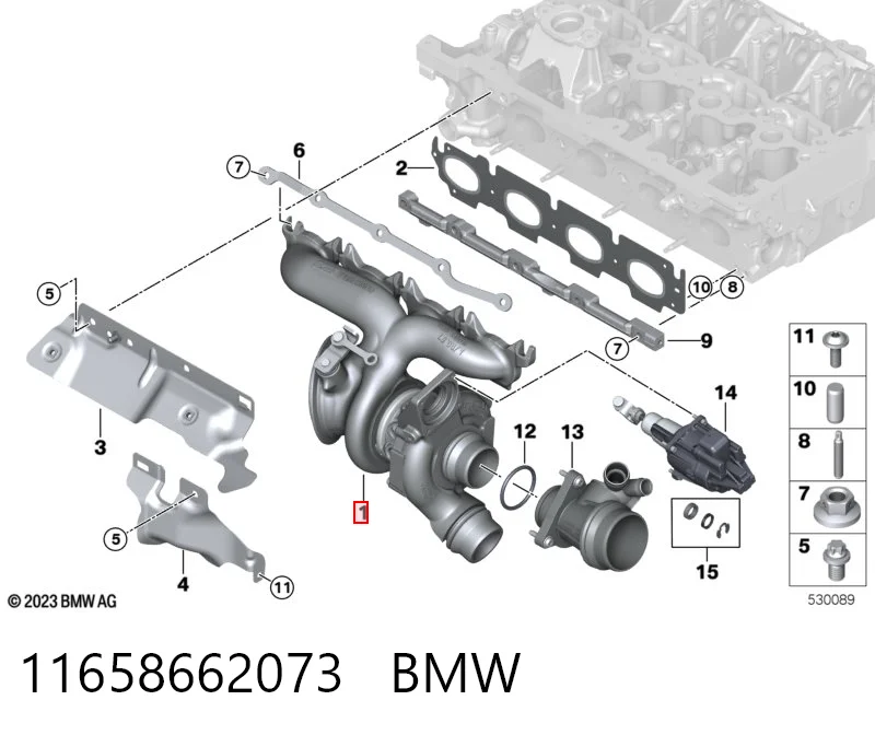 11658662073 BMW Турбонаддув