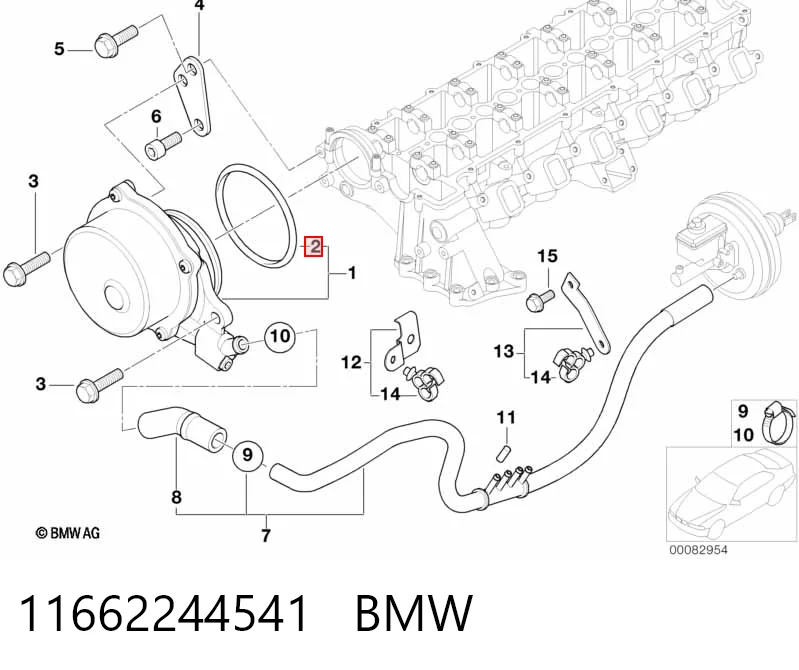 11662244541 BMW Прокладка вакуумного насоса