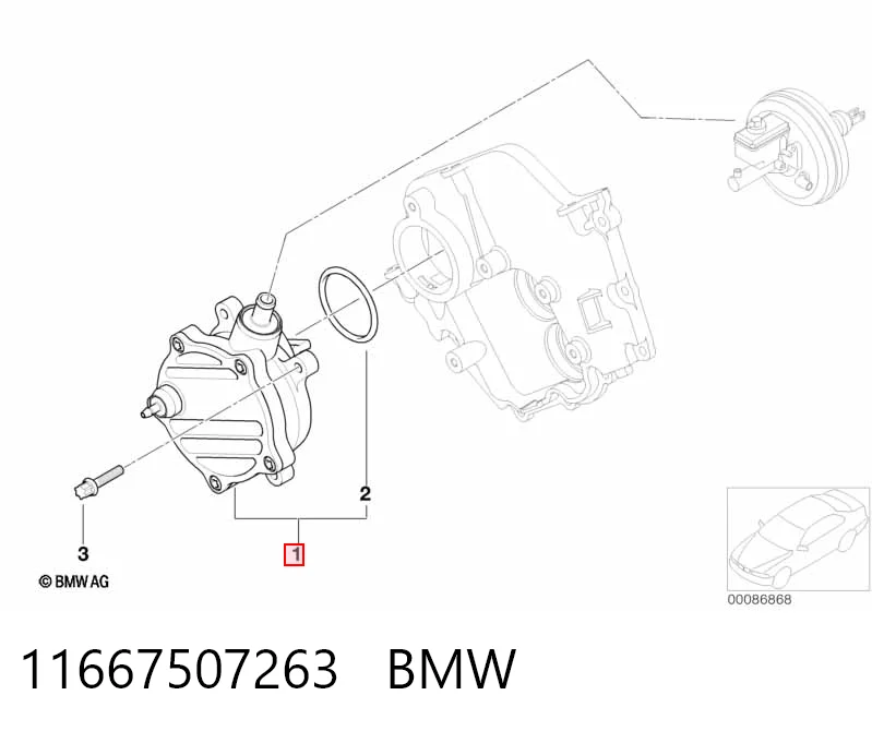 11667507263 BMW Механический вакуумный насос