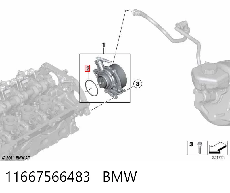 11667566483 BMW Прокладка крышки маслозаливной горловины