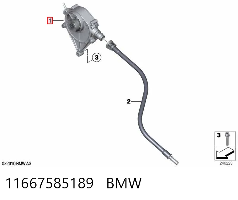 11667585189 BMW Механический вакуумный насос