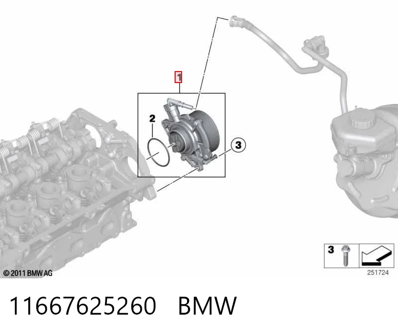  Вакуумный насос BMW 3 