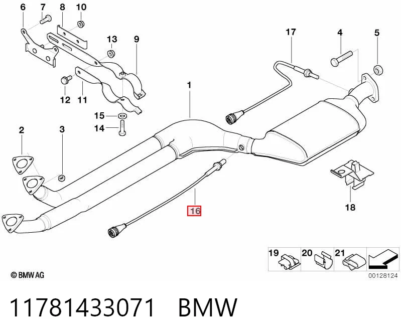 11781433071 BMW Датчик кислорода