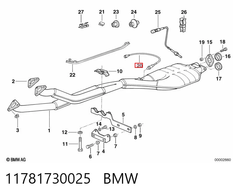 11781730025 BMW Датчик кислорода