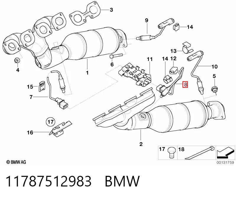 11787512983 BMW Датчик кислорода