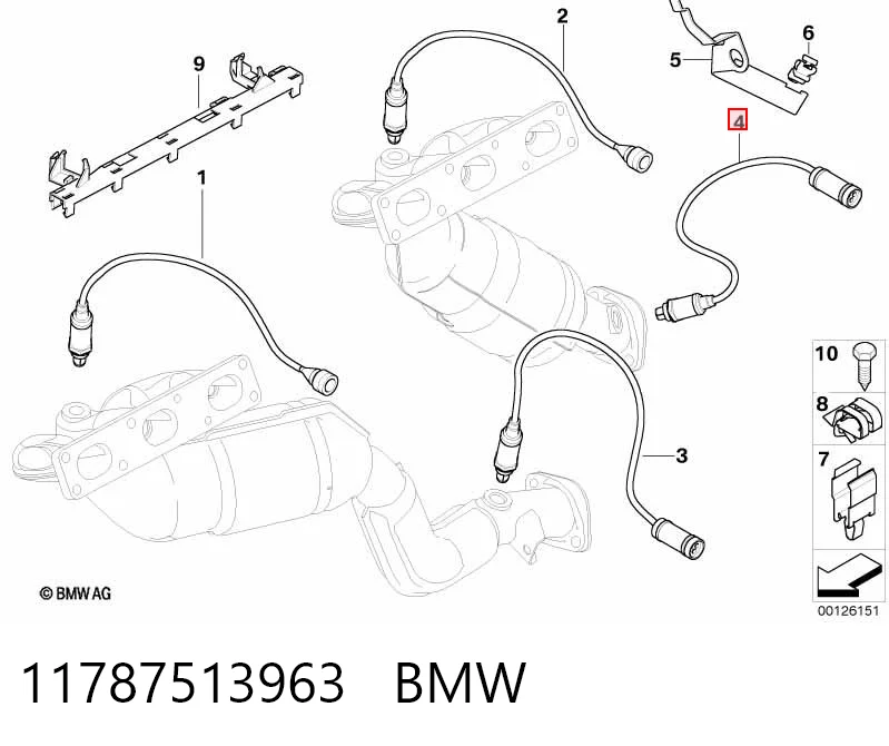 11787513963 BMW Датчик кислорода после катализатора