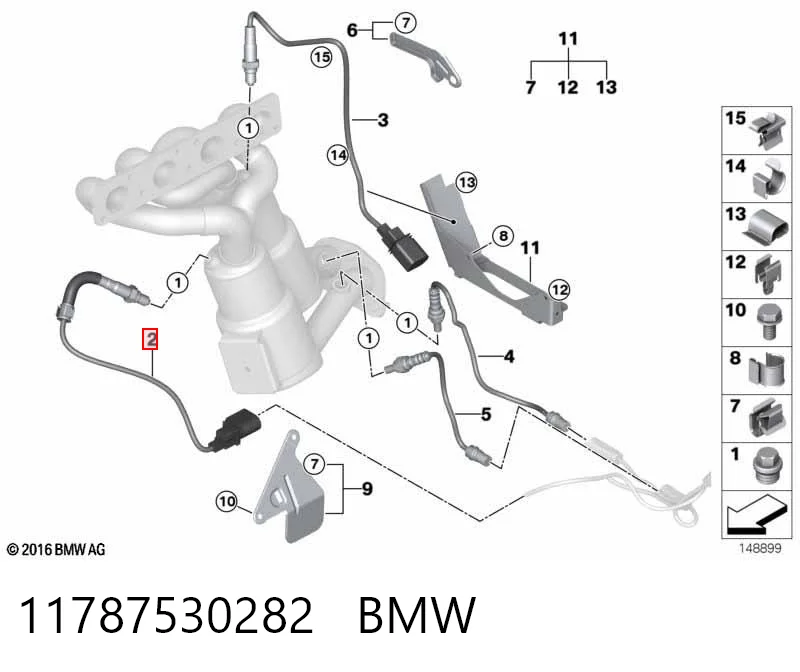 11787530282 BMW Лямбда-зонд, датчик кислорода до катализатора