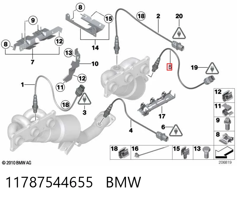 11787544655 BMW Датчик кислорода после катализатора