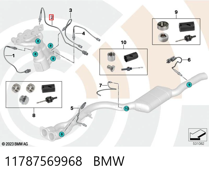 Датчик кислорода до катализатора 258006977 Bosch