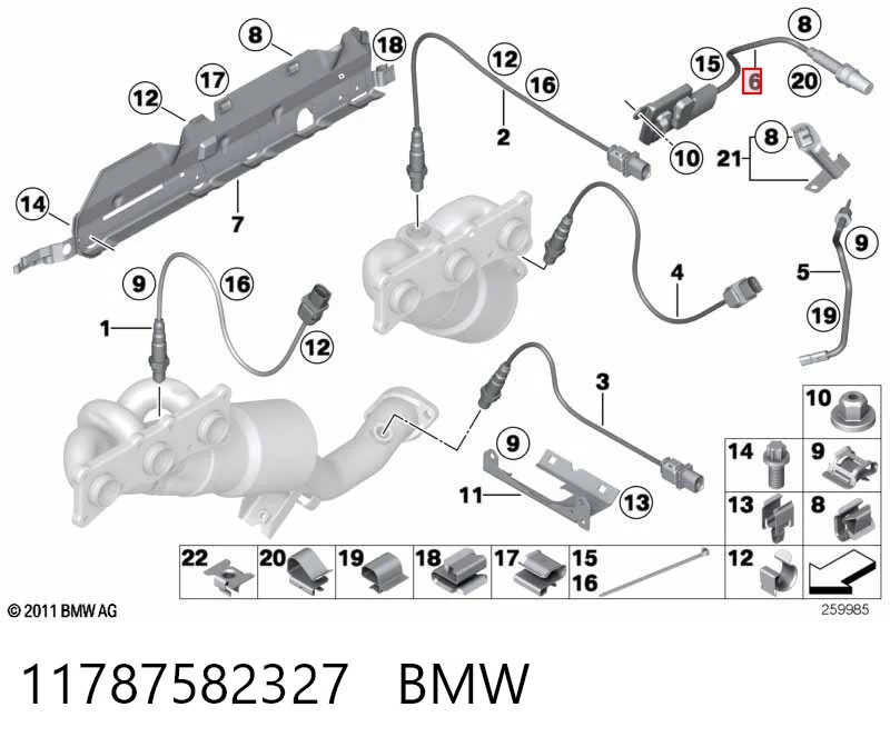 11787582327 BMW Датчик оксидов азота NOX