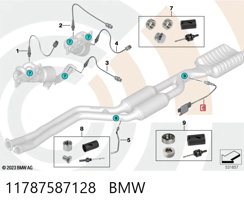 11787587128 BMW Датчик оксидов азота NOX