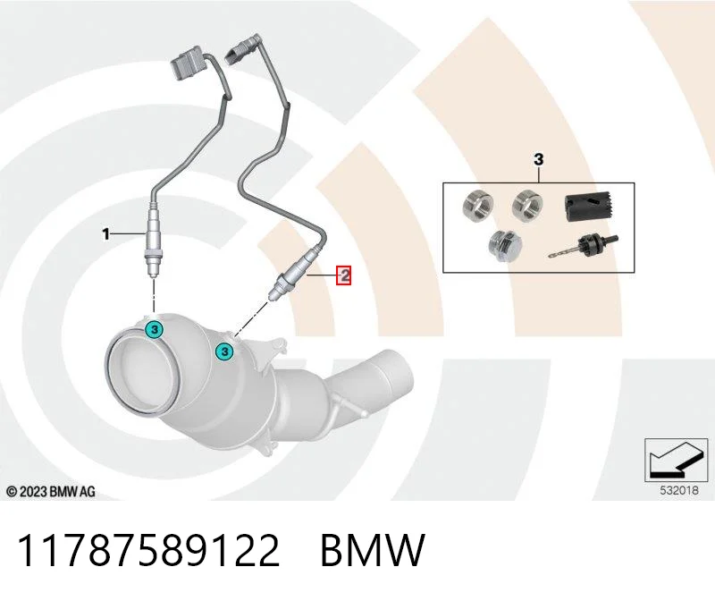 11787589122 BMW Датчик кислорода после катализатора
