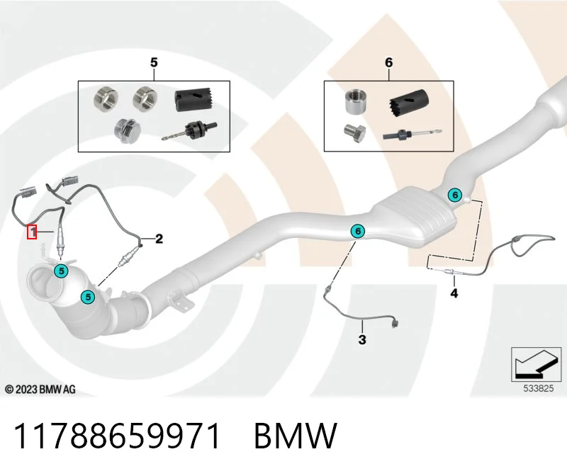 11788659971 BMW Лямбда-зонд, датчик кислорода до катализатора