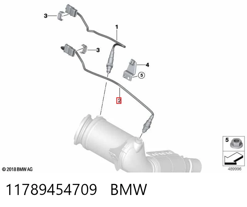 11789454709 BMW Датчик кислорода после катализатора