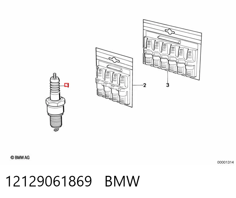 12129061869 BMW Свечи зажигания