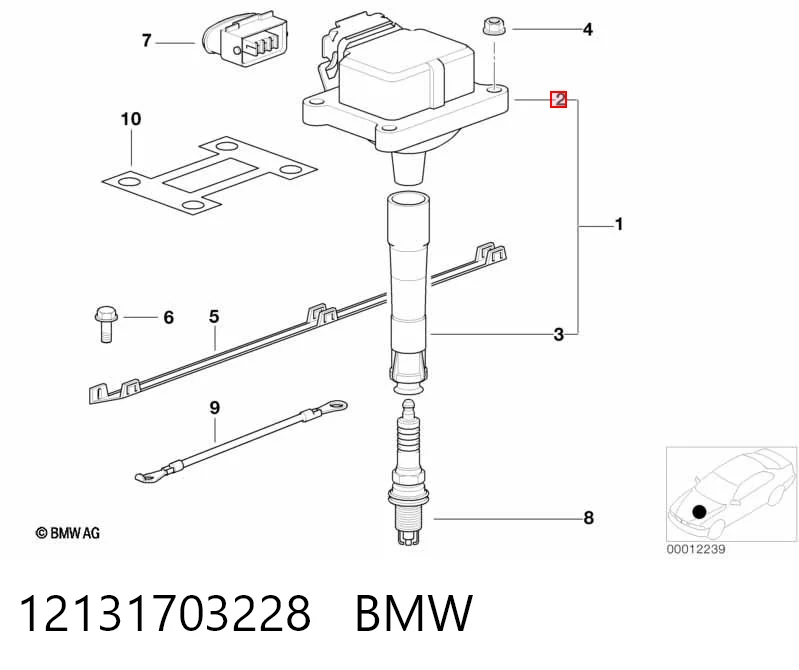12131703228 BMW Катушка зажигания