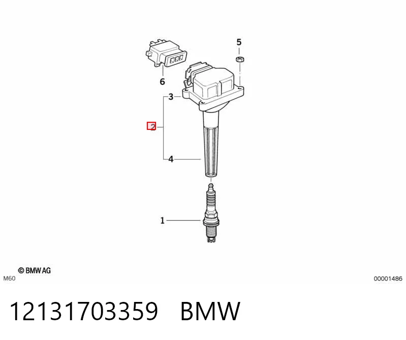 12131703359 BMW Катушка зажигания