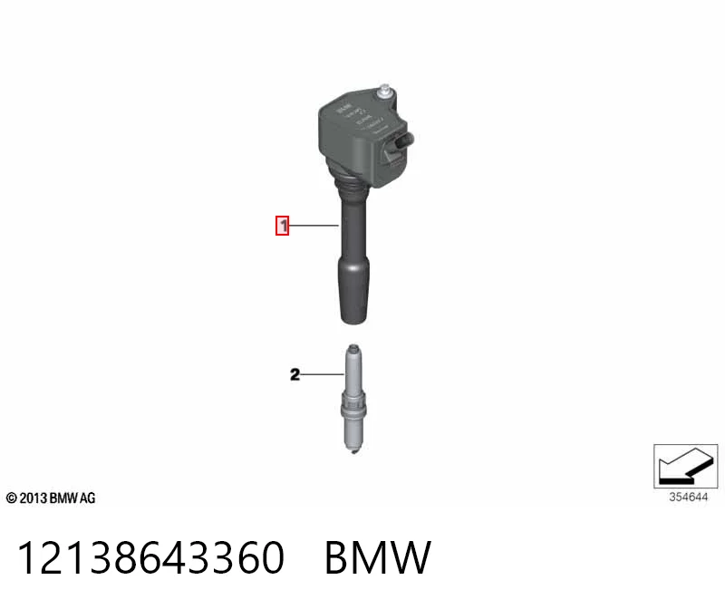 12138643360 BMW Катушка зажигания