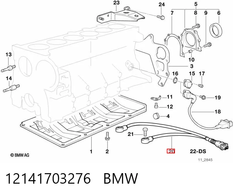 12141703276 BMW Датчик самовоспламенения