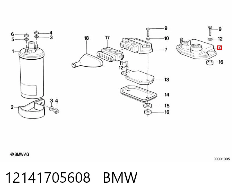 Коммутатор системы зажигания на BMW 5  E28