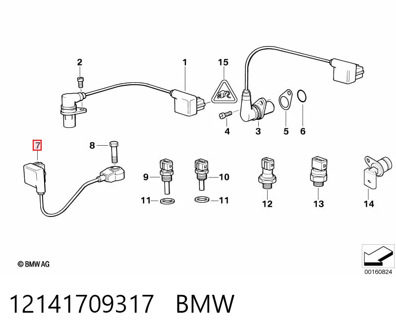Датчик детонации BMW X5 внедорожник (E70) (2007 - 2013) цена, от 38.01 USD