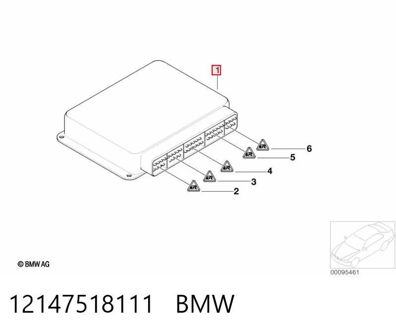 12147518111 BMW Мозги двигателя