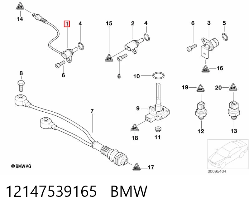 12147539165 BMW Датчик распределительного вала