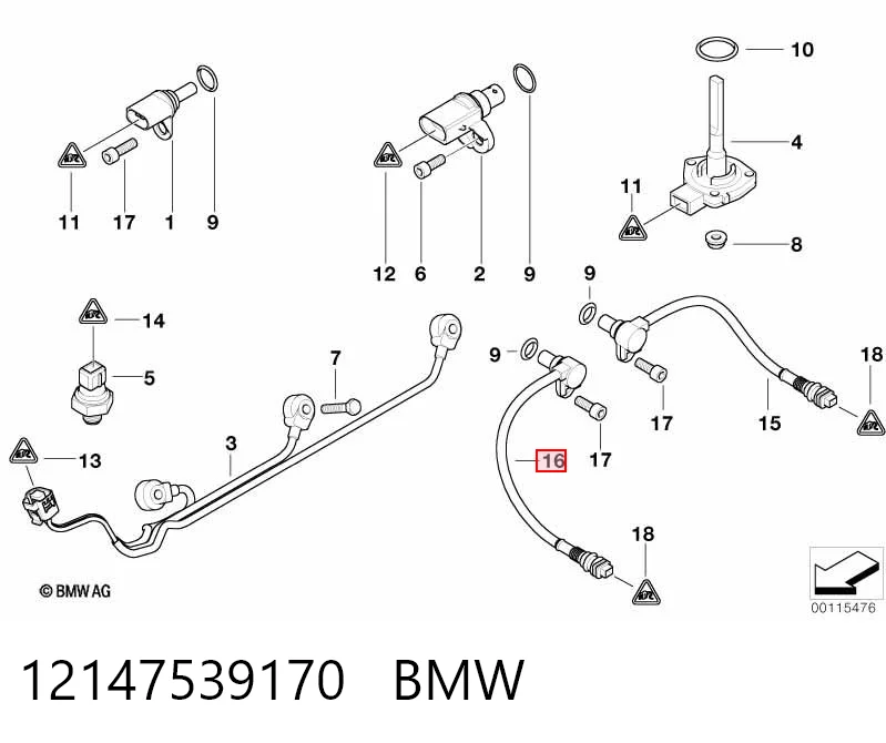 12147539170 BMW Датчик распределительного вала