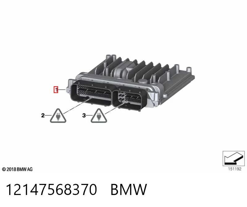 7616431 BMW Мозги двигателя