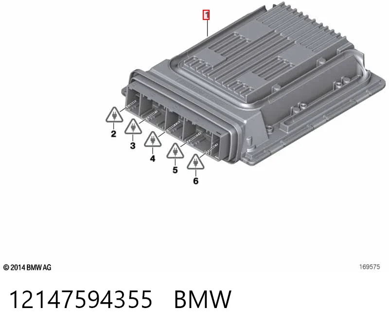 7624036 BMW Мозги двигателя