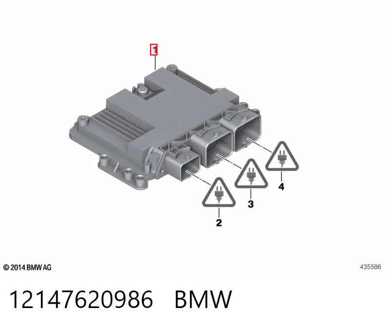 Блок управления двигателем 12148600124 BMW