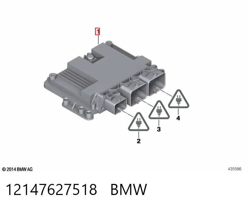 Модуль управления двигателем BMW 12148600124