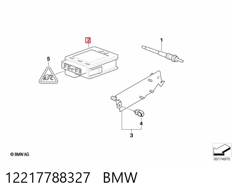 12217788327 BMW Реле свечей накала