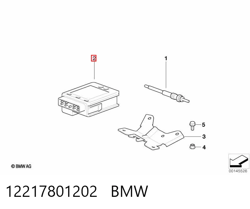 12217801202 BMW Реле свечей накала