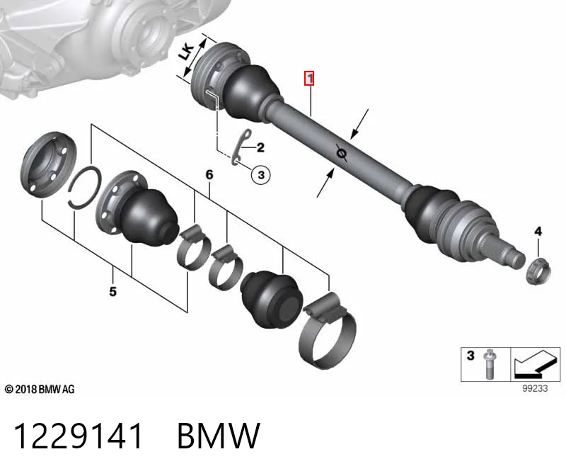 Задняя полуось 492288 Maxgear