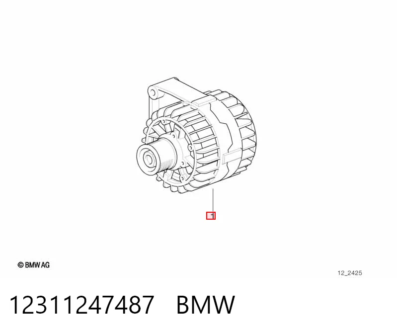 12311247487 BMW Генератор автомобильный
