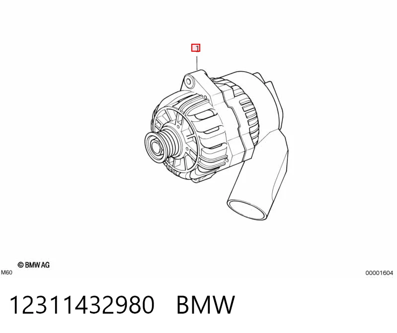 12311432980 BMW Генератор автомобильный