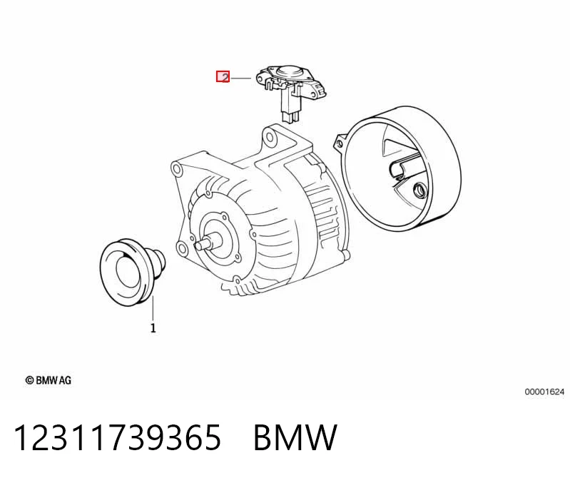 12311739365 BMW Генератор автомобильный