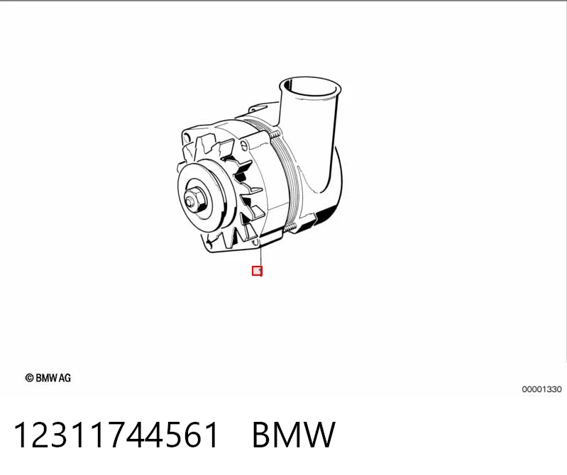 12311744561 BMW Генератор автомобильный