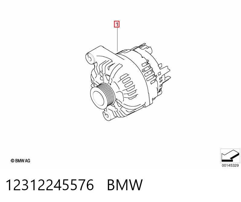 Генератор BMW 12312245576
