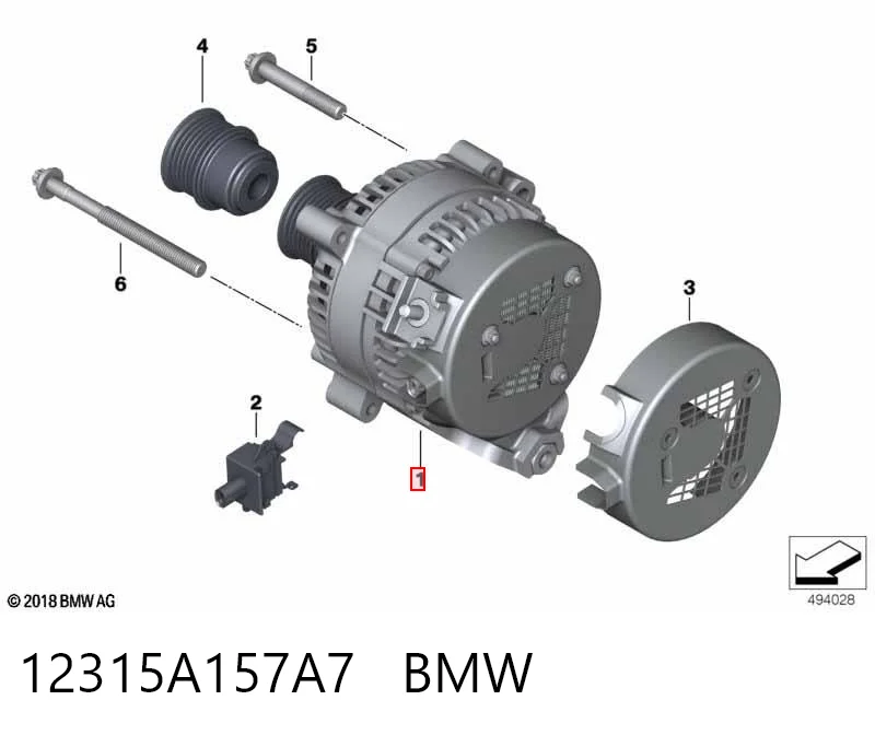 12315A157A7 BMW Генератор автомобильный