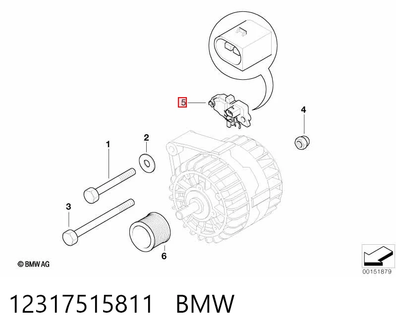 Купить AMP0359 Magneti Marelli Реле регулятор напряжения генератора