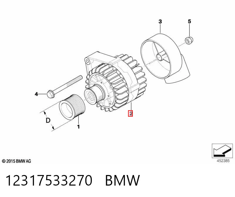 12317533270 BMW Генератор автомобильный